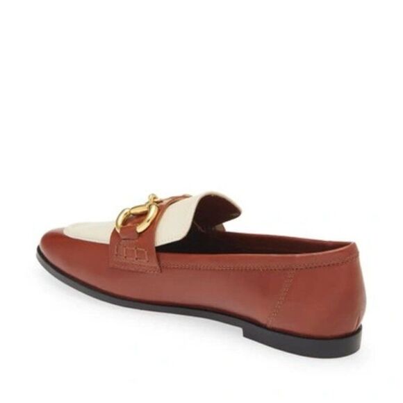Jeffrey Campbell Velviteen Bit Loafer in Tan/Bone 10/M NWT - Picture 2 of 5